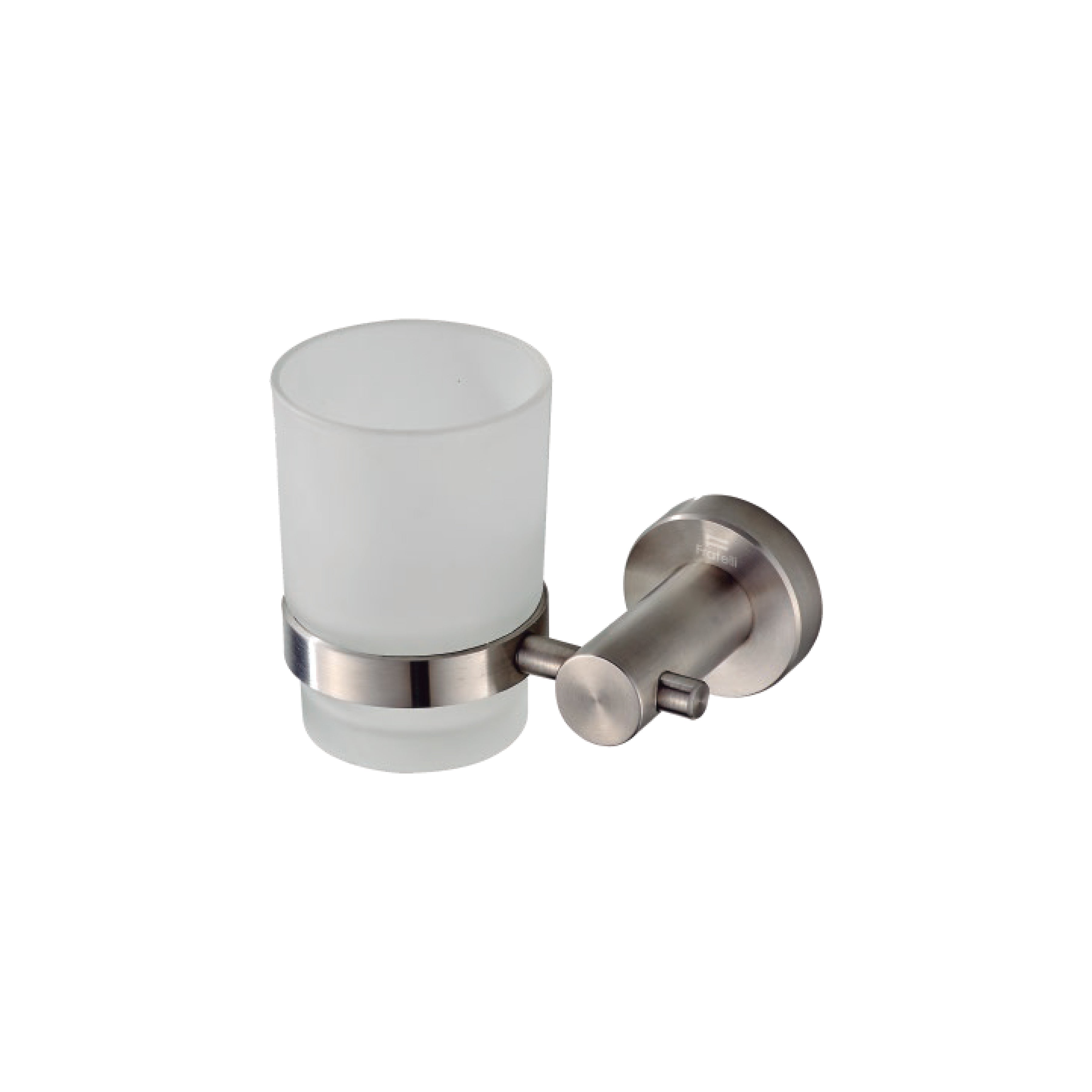 Porta Cepillero Vidrio de Acero Satinado 52802 - Fratelli 50XC